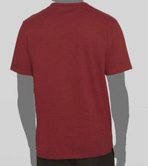 $80 Vince Men’s Red Solid Garment Dye Short-Sleeve Cotton Crew T-Shirt Size M