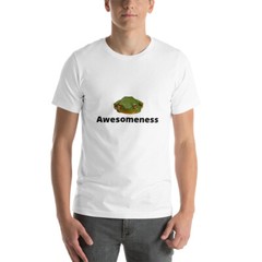 Short-Sleeve Unisex T-Shirt Bella + Canvas 3001 Frog Awesome funny