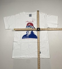 Vintage Postmark George Washington Shirt Mens Large White Graphic Patriotic USA