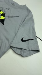 Nike 3BRAND Graphic Logo T-Shirt Gray Youth L Crew Neck Short Sleeve Knit