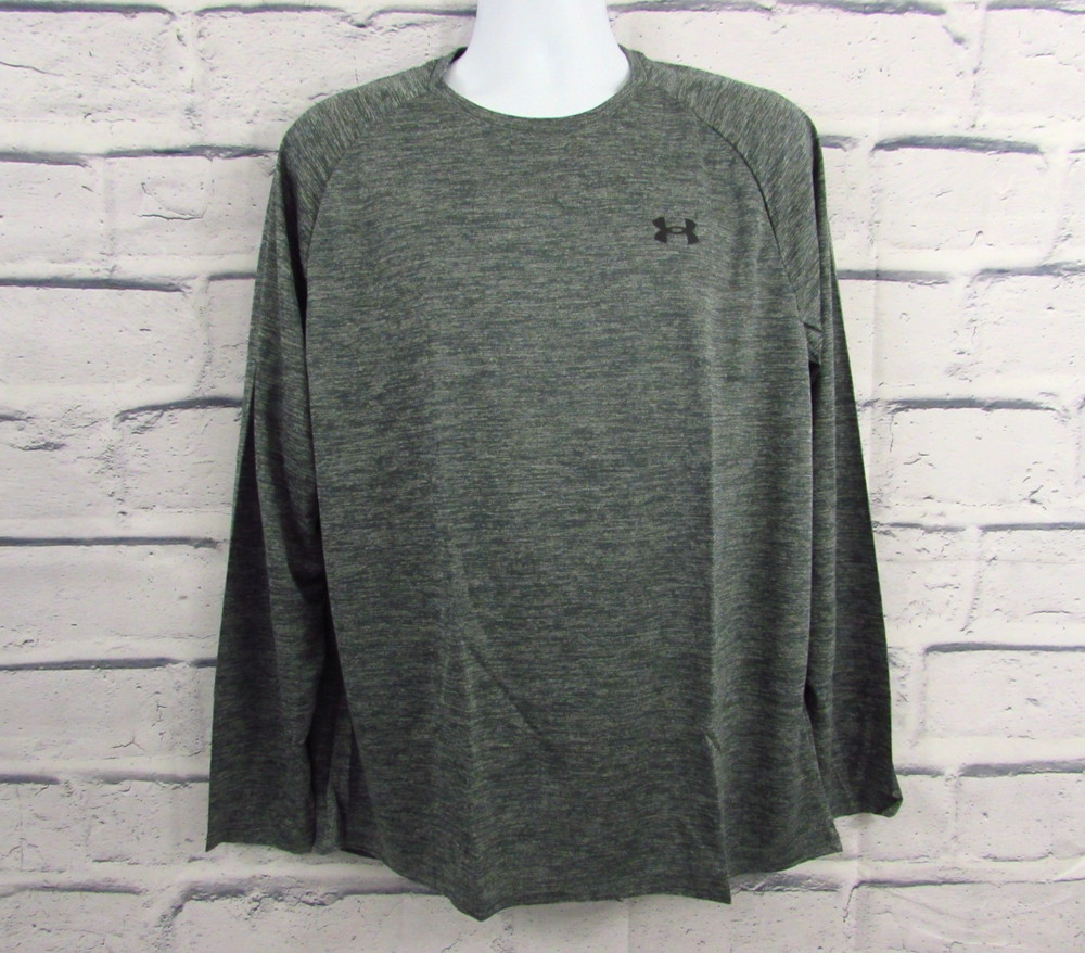 Under Armour Men’s UA Tech 2.0 Long Sleeve T-Shirt Gray Heather L NWT 1328496