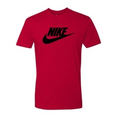 Nike Men’s T-Shirt Athletic Logo Swoosh Printed Active Short Sleeve Tee