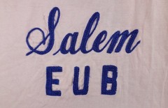 Vtg 50s Mens S Rayon Durene Knit Chain Stitch Salem Basketball Jersey Pink USA