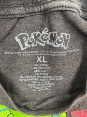 Pokémon Character Grid Graphic T-Shirt Charcoal Heather XL