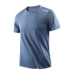 Mens Quick Dry Running T Shirt Breathable Sports Gym Hiking Tee Top