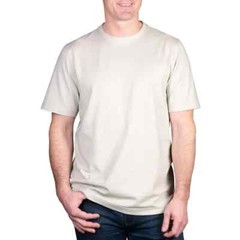 Kirkland Signature Men’s Pima Cotton Slub Tee, Tan, Size S