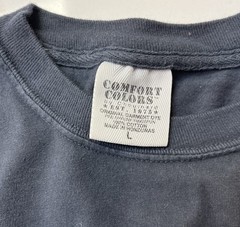 SEASIDE BEACH Florida Mens Large LS T-Shirt Dk Navy Blue Cotton Resort