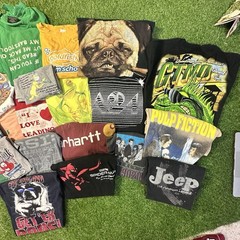 Lot of 20 Modern Graphic T Shirts Mixed Size Wholesale Bulk Reseller Y2K A24
