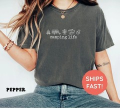 Camping Life Shirts, Camping Shirt, Camper Shirt, Happy Camper T-Shirt