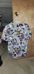 Looney Tunes Men’s Gray All-Over Graphic Print Crew Neck T-Shirt Size L