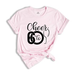 Cheer To 60th Birthday Shirt, Hello 60 T-Shirt, 1964 Birthday Tee, 60th Birthday