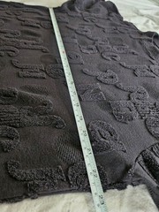 Vintage Matsuda Nicole Tokyo Japan Textured Terry Shirt Black Letter Pattern M-L