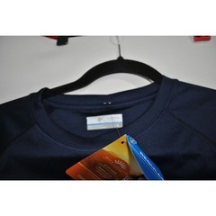 Men’s Columbia Omni-Shade Navy Blue Long Sleeve Pullover shirt size Large New
