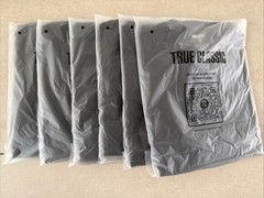 True Classic Men’s Crew Neck T-Shirts 6 Pack Combo Size M Medium New