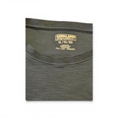 Kirkland Brand Men’s Basic Tee, XL, Muted Slate Blue, 100% Cotton, Never Worn