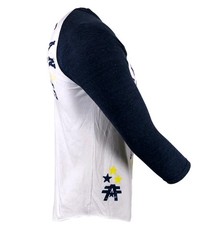 Men’s American Fighter L/S Flashpoint Navy Athletic MMA Raglan T-Shirt Medium