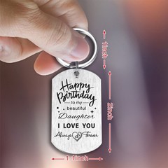 Daughter Birthday Gifts Adult Teen, Happy Birthday Daughter Gift Ideas Keychain