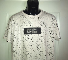 Freego Denim Co Short Sleeve White Black Spot Men’s T-Shirt Size XL