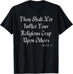 Funny Anti Religion Pun Pro Science Pro Facts Funny Atheist T-Shirt