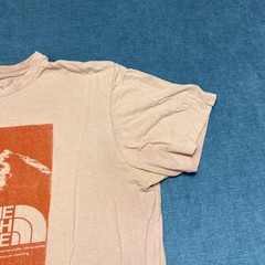 The North Face T-Shirt Mens Large Light Peach Half Dome Graphic Cotton Travel