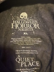 Universal Halloween Horror Nights 2024 Where Horror Lives T-shirt – Size XL