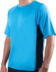 Men’s UPF 50 Short Sleeve Swim Rash Guard Sun Protection Shirt Quick Dry