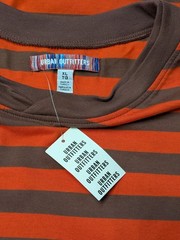 Urban Outfitters Oversized Striped T Shirt Indie Skate Grunge Streetwear XLarge