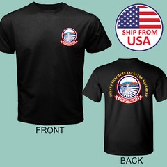 Geronimo 501st Airborne Parachute Infantry Men’s Black T-Shirt Size S to 5XL