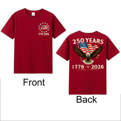 250 Anniversary USA Patriotic Eagle 250th 4th of July 2026 2 SIDE T-Shirt