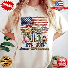 Toy Story America 250th Anniversary T-Shirt, USA 250 4th of July T-Shirt S-3XL