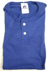 Vintage Russell Athletic Blank 2 Button Henley T-shirt Mens – Irregular