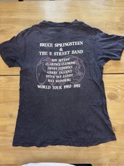 Vintage 1980 Bruce Springsteen E Street Band World Tour T Shirt Hanes USA L