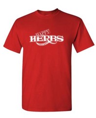 HAPPY HERBS Finest Quality – funny retro – Unisex Cotton T-Shirt Tee Shirt