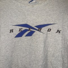 VINTAGE 90’s Reebok USA L embroidery Logo CLASSIC T SHIRT Gray