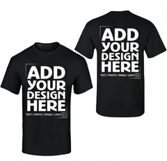 Custom Gift T-Shirt Personalized Photo Text Print For Family Friends Birthday