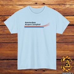 Amsterdam Airport Schiphol Logo T-Shirt Black/Grey/White/Navy/Red/Light Blue