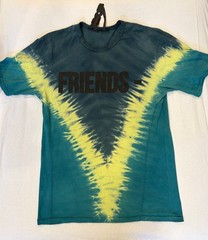 VLONE Friends Houston Pop Up Tie Dye Graphic Tee Shirt Mens Small HTX USA Cotton