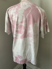 Playboy Shirt Mens Large Pink Bunny Logo Andy Warhol Graphic Tee Tie Dye Washed