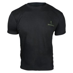 Browning Signature Buckmark T-Shirt (L)- Black/OD Green