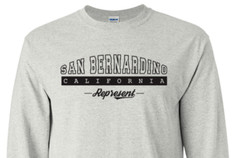 San Bernardino California State T-Shirt Long Sleeve Graphic Tees Unisex apparel