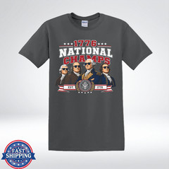 1776 National Champs Funny Patriotic Founding Fathers Retro T-Shirt