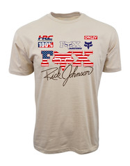 MENS GRAPHIC MOTORCROSS RICK JOHNSON LOGO T SHIRT