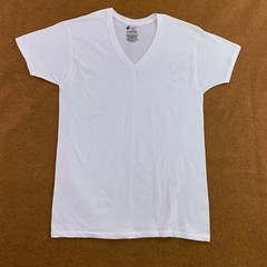 Hanes Mens Medium White ComfortSoft Cotton V-Neck Undershirt 4-Pack T-Shirt New