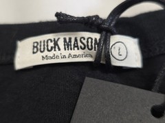 NEW Buck Mason Black Slub Modern Classic Essential Short Sleeve Tshirt Large