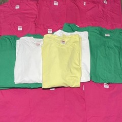 Supreme Blank Shirt Lot LS SS Multicolor NWOT Made In USA Box Logo Streetwear
