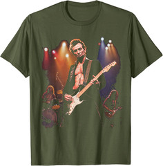 Abraham Lincoln Abe Lincoln Playing Guitar Retro Vintage T-Shirt
