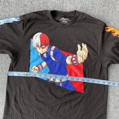 My Hero Academia Shirt Adult Medium Shoto Todoroki Fire Ice Funimation Anime