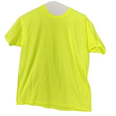 Hi Viz Yellow 4 pack Medium Safety Cotton Blend Summer Workwear Construction