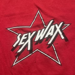 Vintage Sex Wax Tshirt Early 80s Red Large Two Sided Surfing Surf Culture Punk