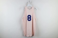 Vtg 50s Mens S Rayon Durene Knit Chain Stitch Salem Basketball Jersey Pink USA